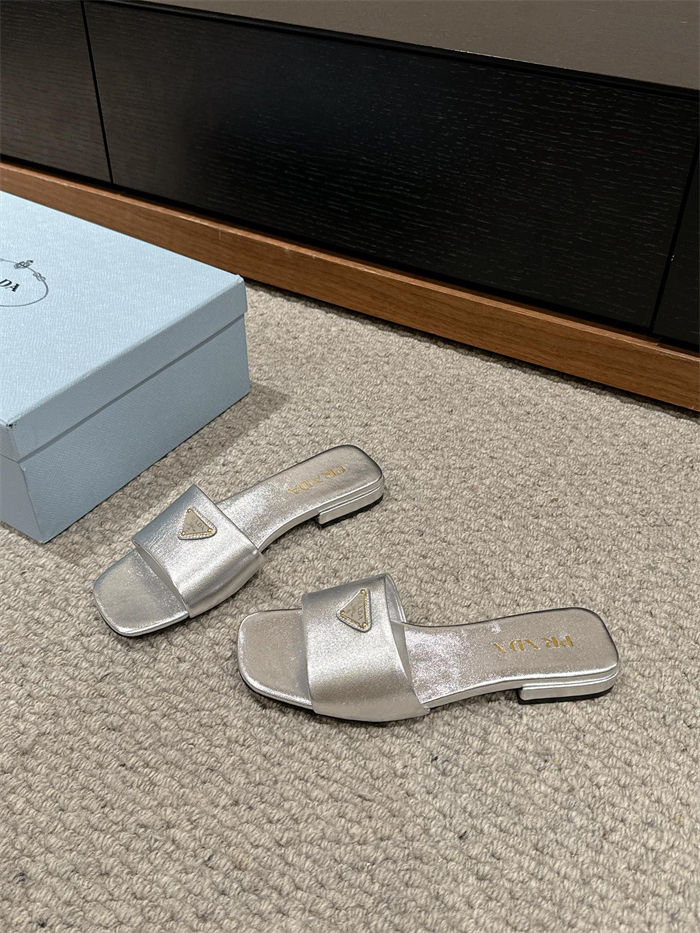 Prada Logo Slides Sandals 15MM