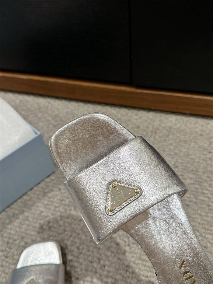 Prada Logo Slides Sandals 15MM