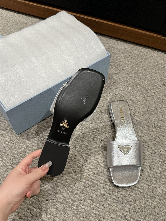 Prada Logo Slides Sandals 15MM