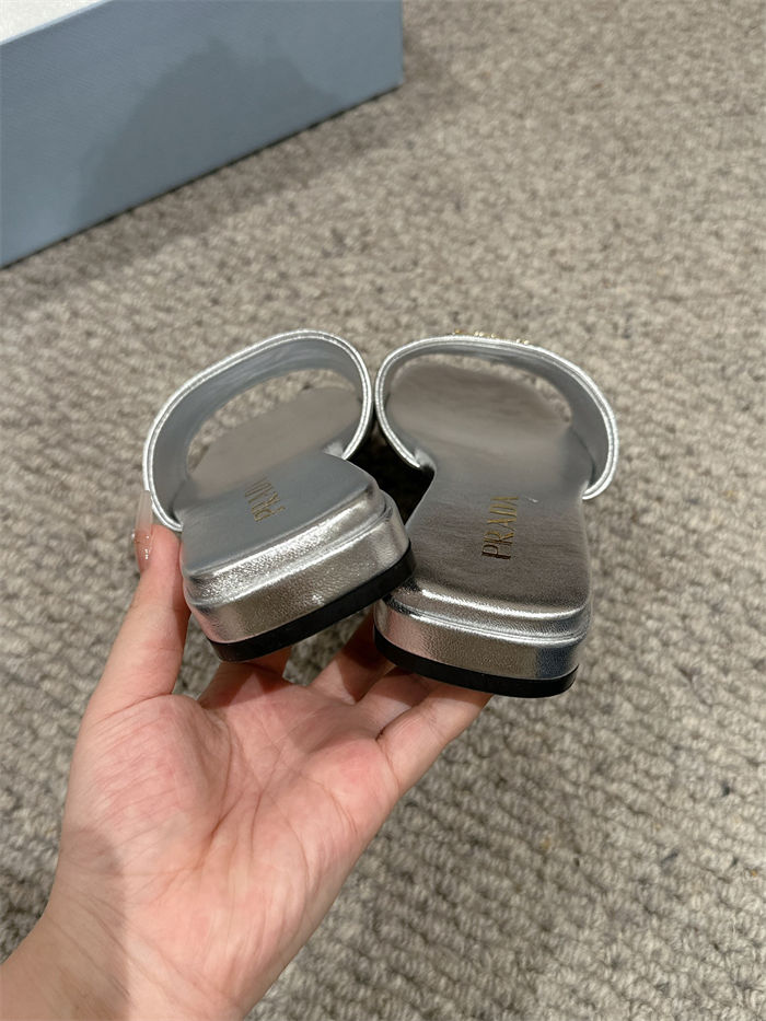 Prada Logo Slides Sandals 15MM