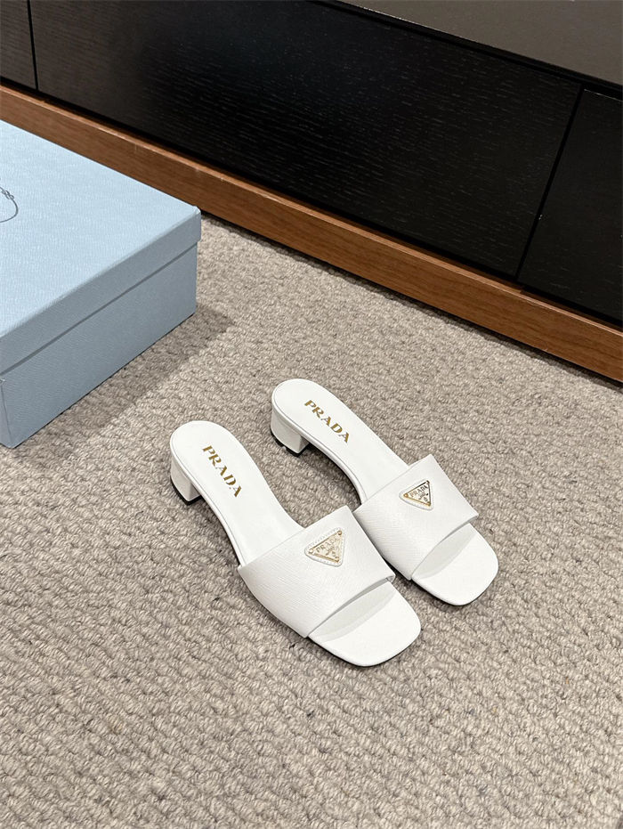 Prada Logo Slides Sandals 35MM