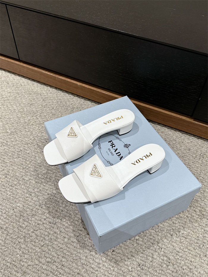 Prada Logo Slides Sandals 35MM