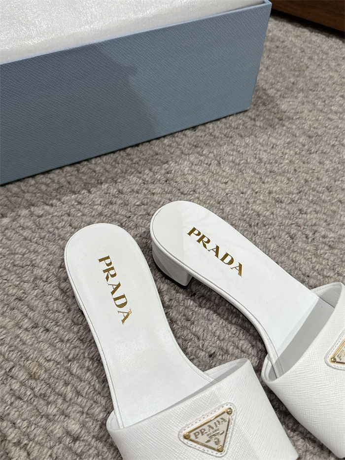 Prada Logo Slides Sandals 35MM