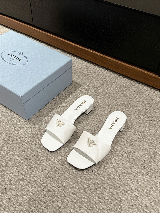 Prada Logo Slides Sandals 35MM