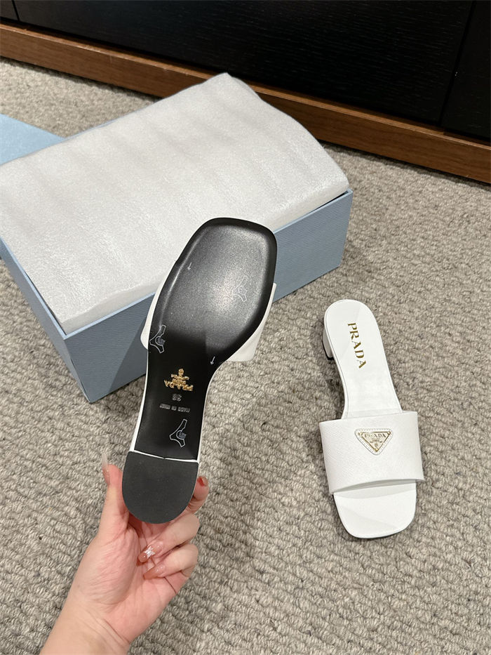 Prada Logo Slides Sandals 35MM