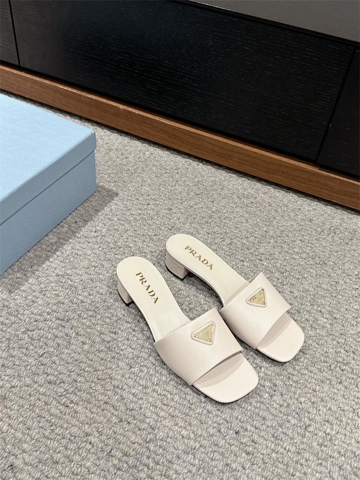 Prada Logo Slides Sandals 35MM