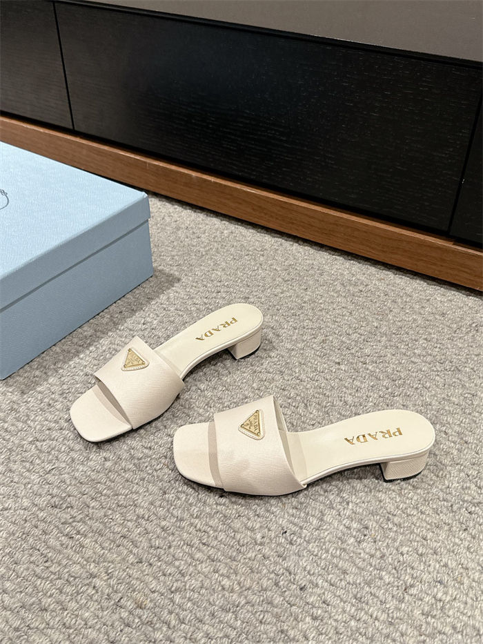 Prada Logo Slides Sandals 35MM