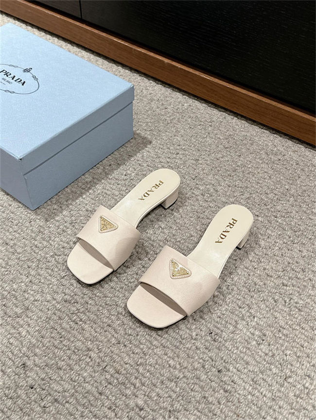 Prada Logo Slides Sandals 35MM