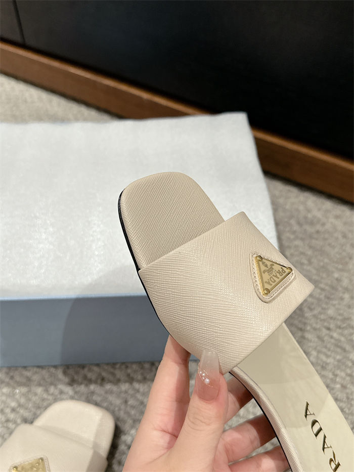 Prada Logo Slides Sandals 35MM