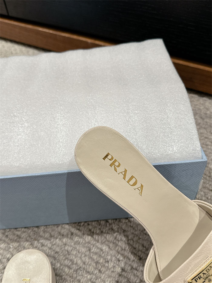 Prada Logo Slides Sandals 35MM