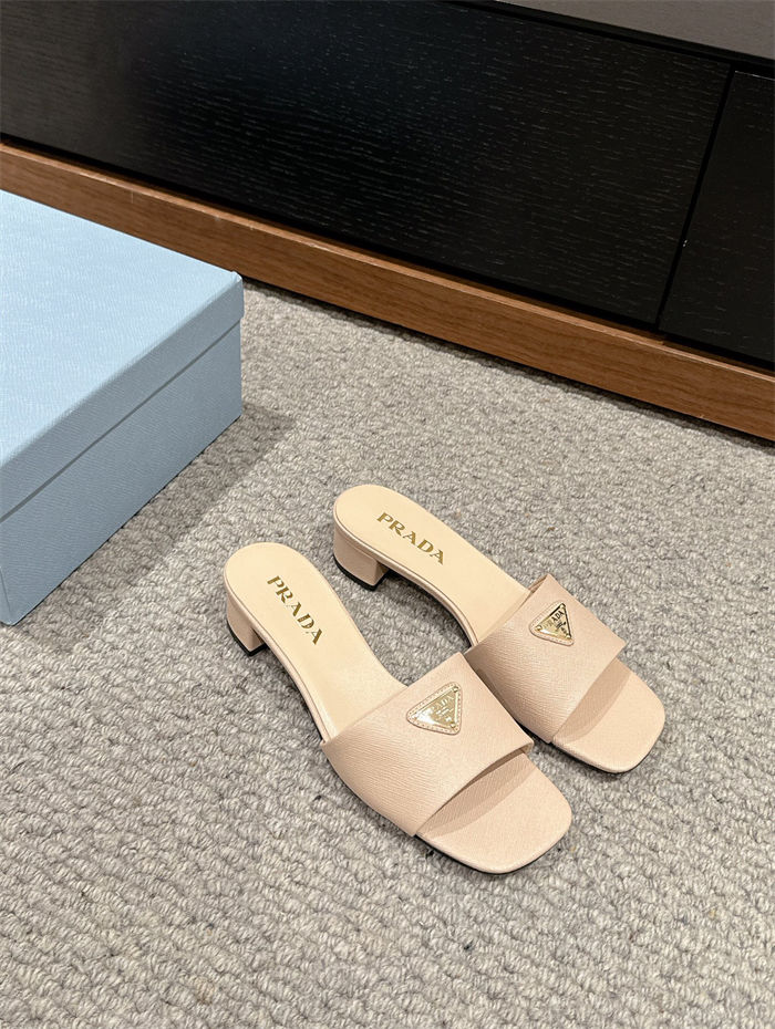 Prada Logo Slides Sandals 35MM