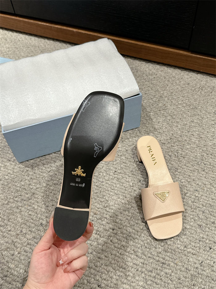 Prada Logo Slides Sandals 35MM