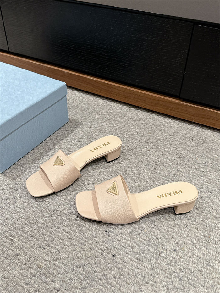 Prada Logo Slides Sandals 35MM