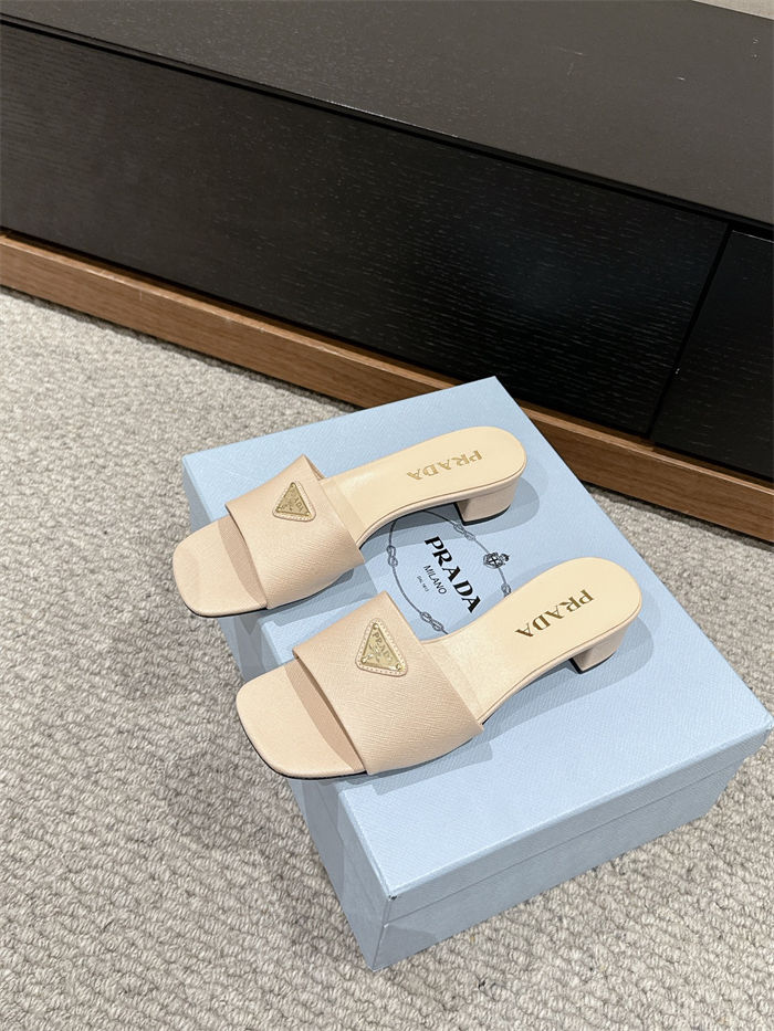 Prada Logo Slides Sandals 35MM