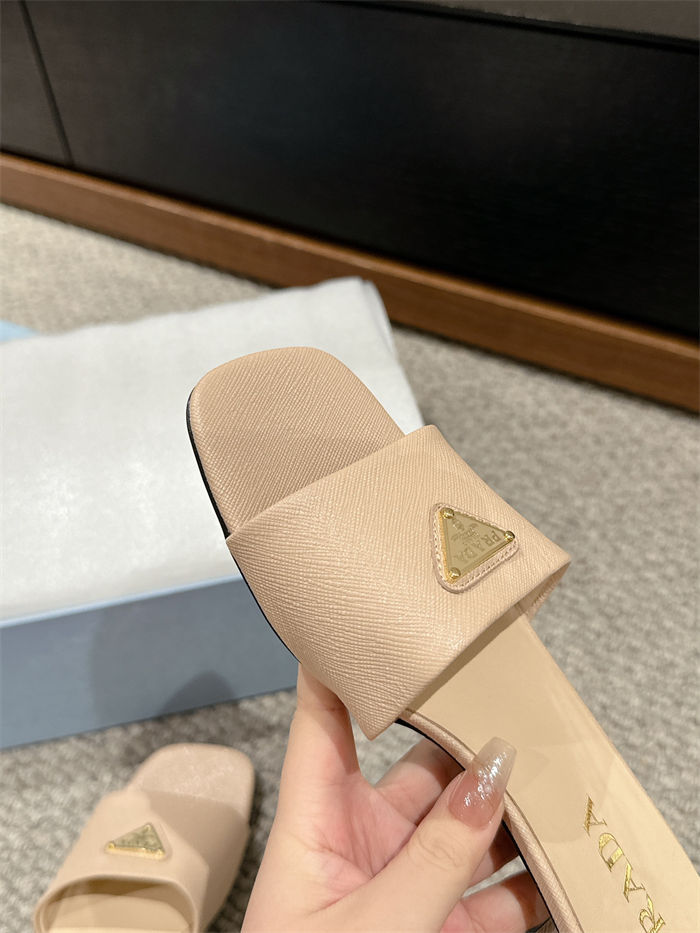 Prada Logo Slides Sandals 35MM