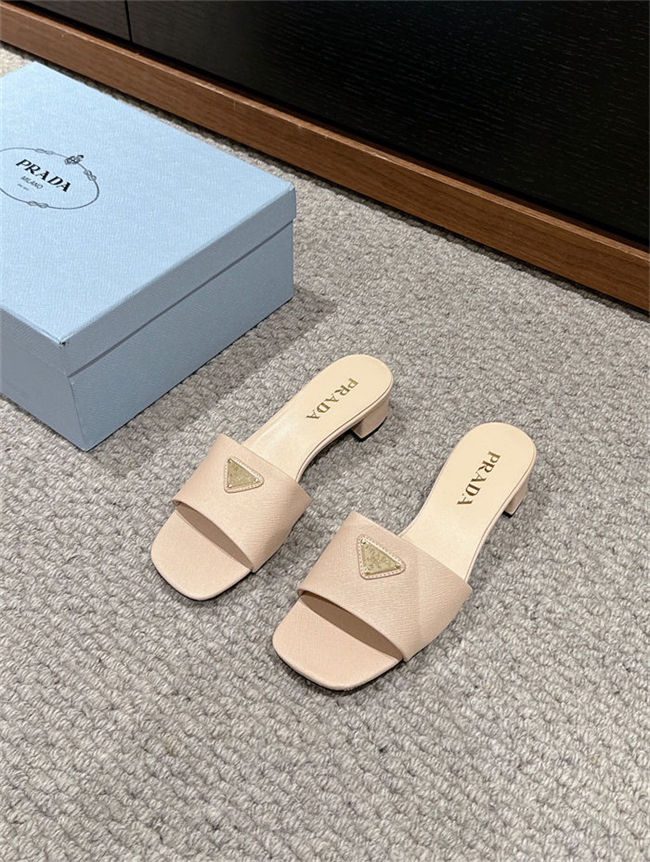 Prada Logo Slides Sandals 35MM