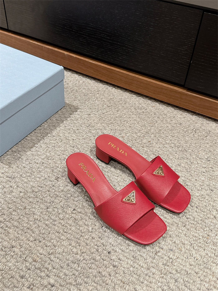 Prada Logo Slides Sandals 35MM