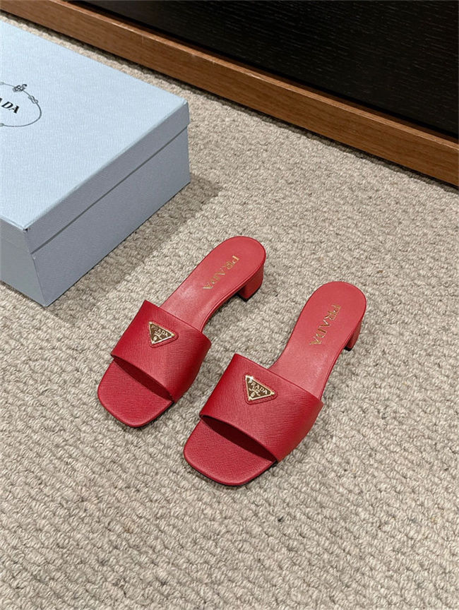 Prada Logo Slides Sandals 35MM