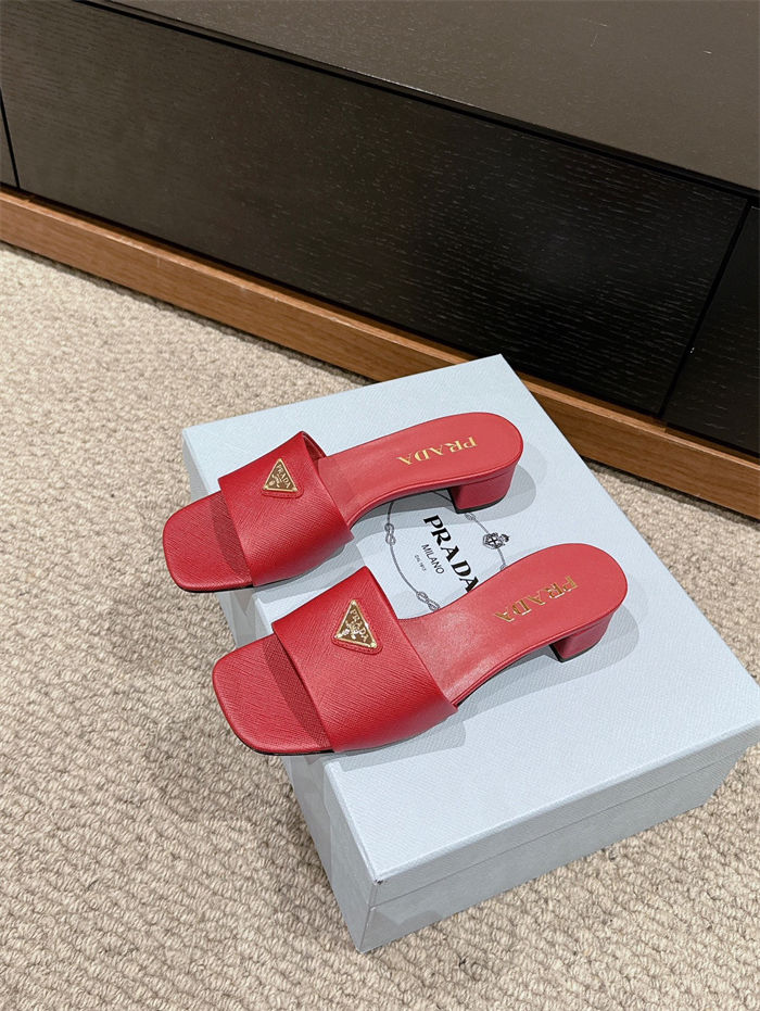 Prada Logo Slides Sandals 35MM