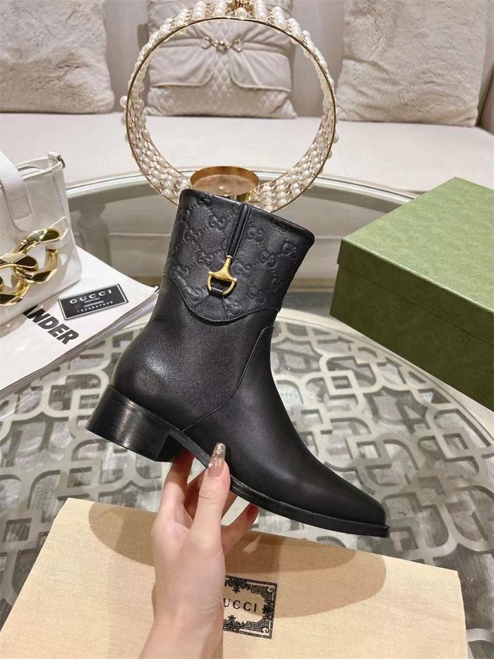 Gucci Ankle Boots Horsebit