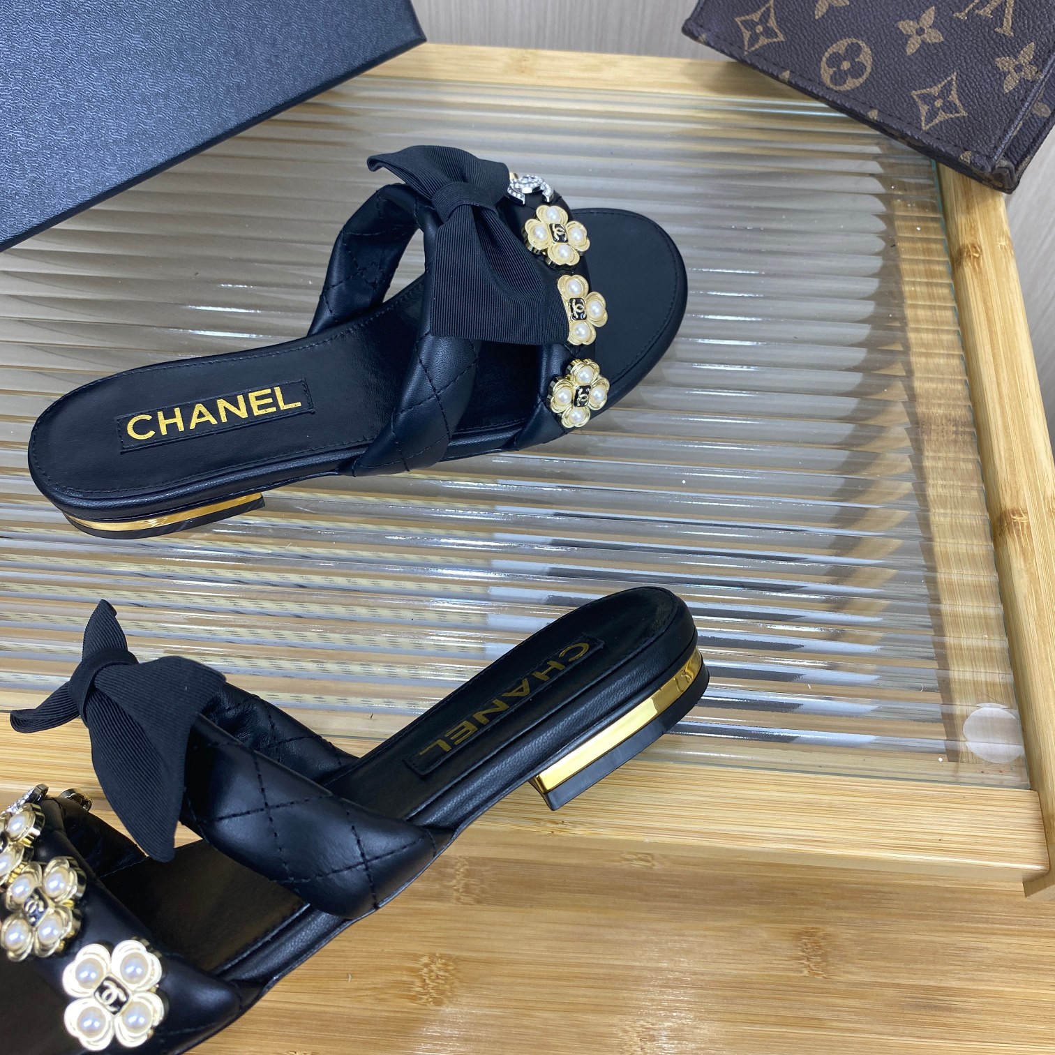 Chanel Women's Slides Bow