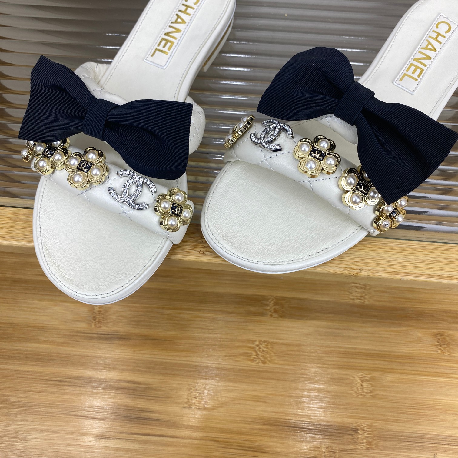 Chanel Women's Slides Bow