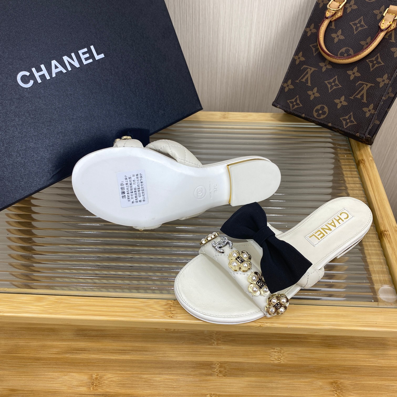 Chanel Women's Slides Bow