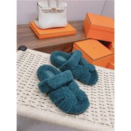 Hermes Shearling Sandals