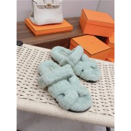 Hermes Shearling Sandals