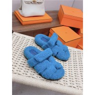 Hermes Shearling Sandals