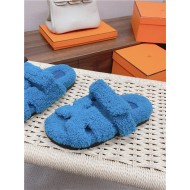 Hermes Shearling Sandals