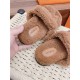 Hermes Shearling Sandals