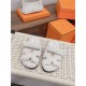 Hermes Shearling Sandals