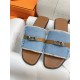 Hermes Giulia Sandals Denim