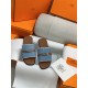 Hermes Giulia Sandals Denim