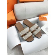 Hermes Giulia Sandals Denim