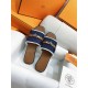 Hermes Giulia Sandals Denim