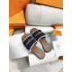 Hermes Giulia Sandals Denim