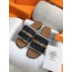 Hermes Giulia Sandals Denim