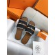 Hermes Giulia Sandals Denim