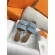 Hermes Giulia Sandals 45MM Denim