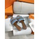 Hermes Giulia Sandals 45MM Denim