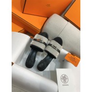 Hermes Giulia Sandals 45MM Denim