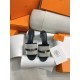 Hermes Giulia Sandals 45MM Denim