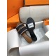 Hermes Giulia Sandals 45MM Denim