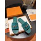 Hermes Giulia Sandals Suede