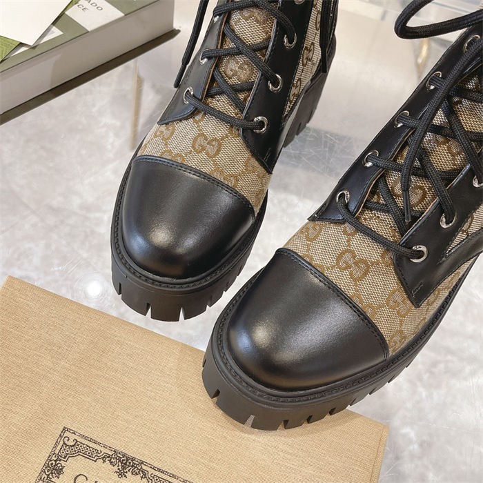 Gucci Ankle Boots Lace Up