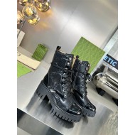 Gucci Ankle Boots Lace Up