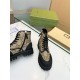 Gucci Ankle Boots Jumbo GG Lace Up