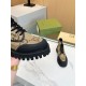 Gucci Ankle Boots Jumbo GG Lace Up